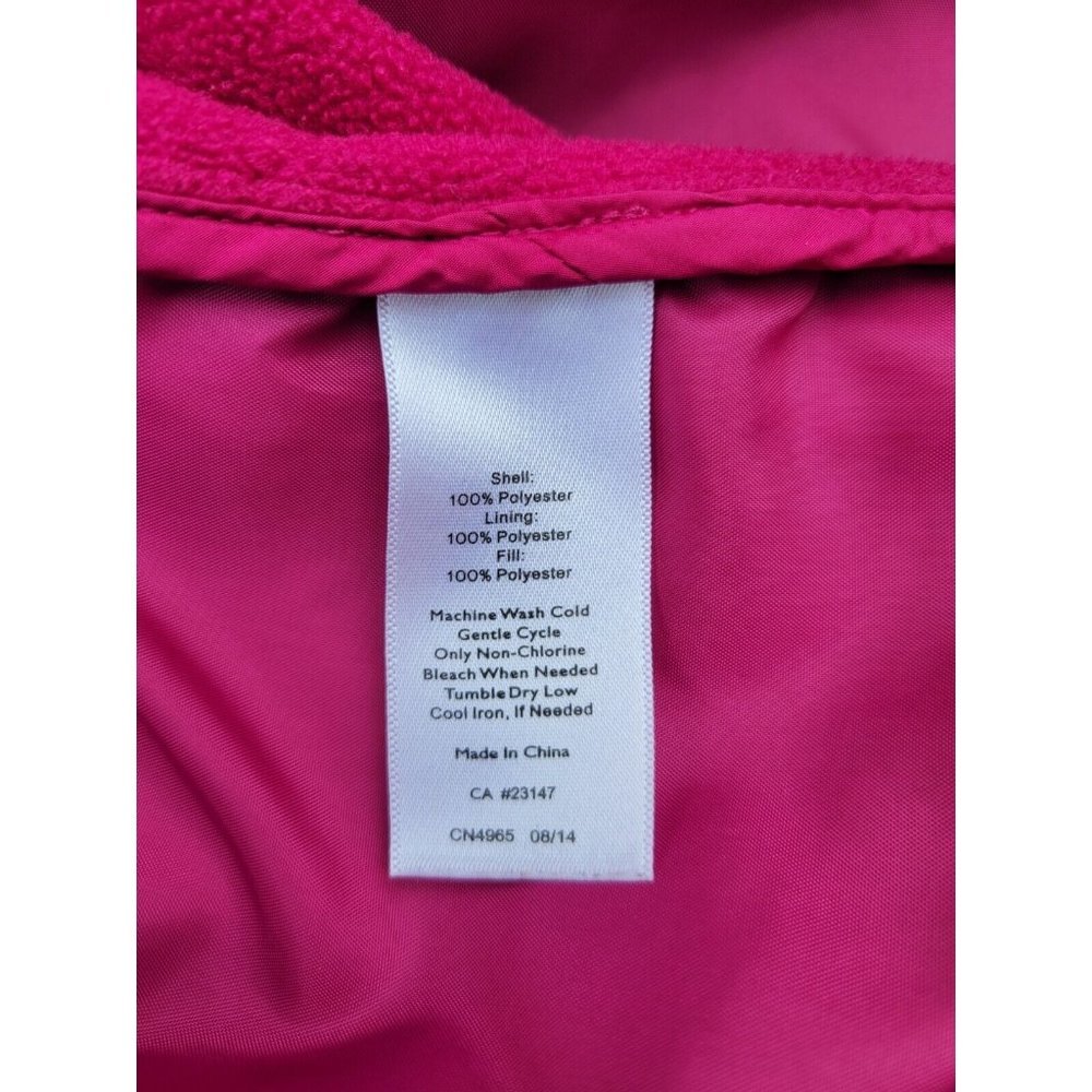 TALBOTS Womens Magenta Pink Quilted Zip Lightweight Vest Size M Colorful Layer - Picture 4 of 5